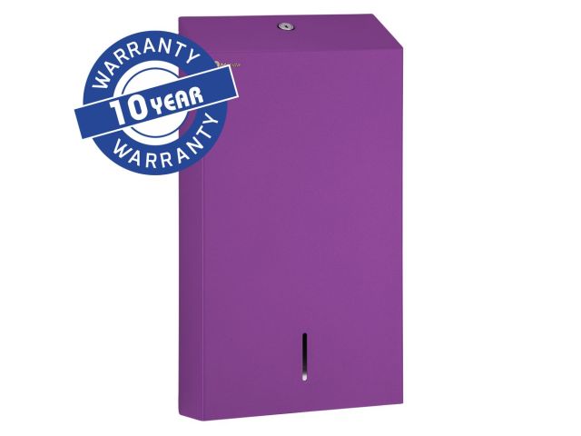 MERIDA STELLA VIOLET LINE SLIM MEGA folded paper towel dispenser, violet